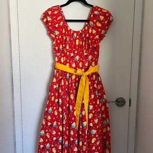 Disney The Dress Shop Dole Whip Dress Adult Size S EUC